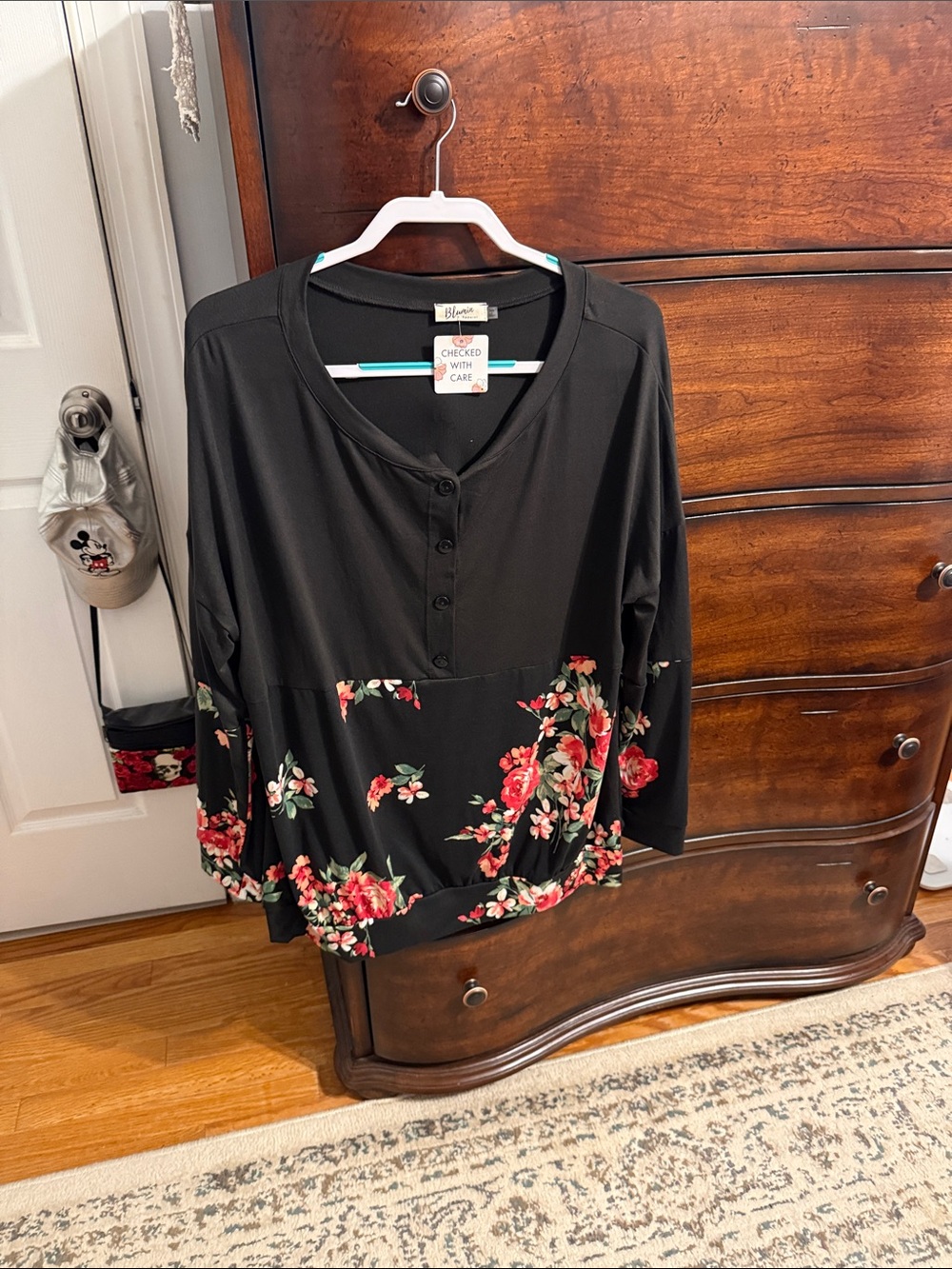 Blossom Black Floral Top - Women's by Blumin